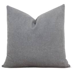 Slate Pillow Cover Gray Throw Solid Grey Cushion Neutral Covers Decorative - Parker - thumbnail 3