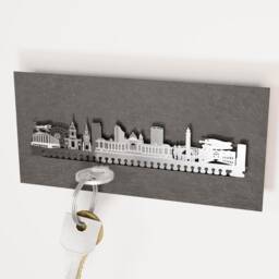 Birmingham Skyline Key Rack - Stylish City Souvenir - thumbnail 2