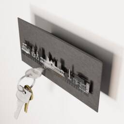 Birmingham Skyline Key Rack - Stylish City Souvenir - thumbnail 3