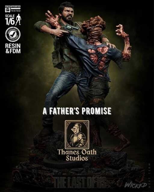 A Father's Promise - Zombie Apocalypse Survivor Joel Resin Figure 16K - image 1