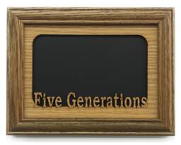 Generations Picture Frame - 5x7 Holds 4x6 Photo Father's Day Gift Family - thumbnail 1