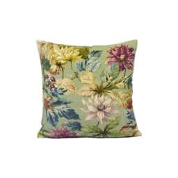 Sanderson - Dahlia & Rosehip Velvets Mulberry/Grey Iconic Bold Sumptuous Floral Designer Cushion Cover Luxury Throw Pillow Handmad - thumbnail 2