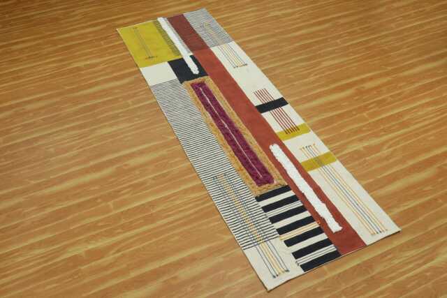 Block Printed Cotton Stair Runner Rug, Handmade Hallway Decor - image 1