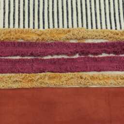 Block Printed Cotton Stair Runner Rug, Handmade Hallway Decor - thumbnail 4