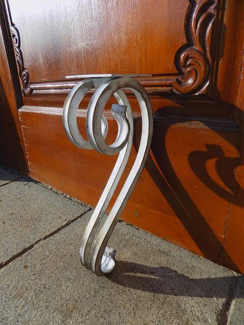 Table Legs/ White With Bronze Patina /Furniture Legs/Metal Coffee Table Diy Modern One Leg Base - image 1