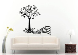 Music Tree Notes Nature Treble Clef Wall Sticker Decal Vinyl Mural Decor Art L2293