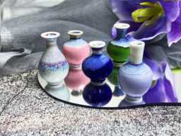 Cute Tiny Vase For Cat Whiskers Desk Decor Gifts Her, Handmade Pottery Unique Mom, Miniature Bud Ceramic Gifts - thumbnail 1