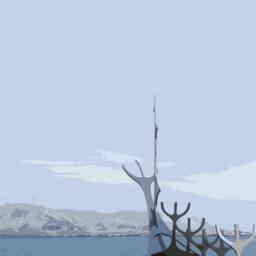 Reykjavik Iceland Art Print - Sun Voyager, Retro Travel Poster - thumbnail 2