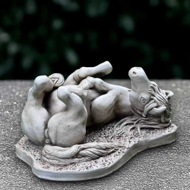 Concrete Horse Sculpture Outdoor Animal Decoration Handmade Figure Front Door Ornament Garden & Home Yard Art Lover Gift - image 1
