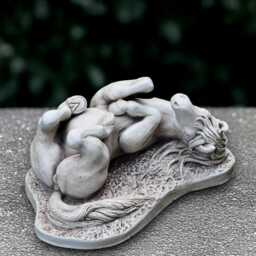 Concrete Horse Sculpture Outdoor Animal Decoration Handmade Figure Front Door Ornament Garden & Home Yard Art Lover Gift - thumbnail 2