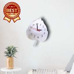 Leaf Acrylic Clock - Many Colours Available - Bespoke Shapes & Sizes Made - thumbnail 1