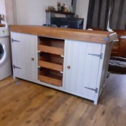 Butchers Block Style Kitchen Island/Breakfast Bar - thumbnail 2