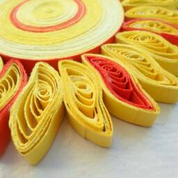 Quilled Sun & Raindrop Wall Hanging Kids Room Decor - thumbnail 4