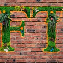 Custom Led Backlit Moss Letter 61 cm Tall Wedding Decor - thumbnail 3