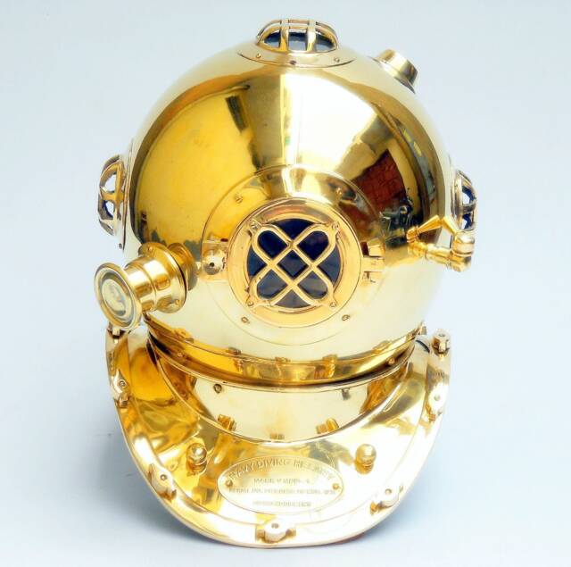 Brass Scuba Diving Helmet in 18 Inch - image 1