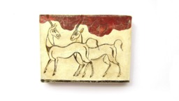 Minoan Antelopes Fresco Painting From Akrotiri Santorini , Museum Copy For Gift Her - thumbnail 1