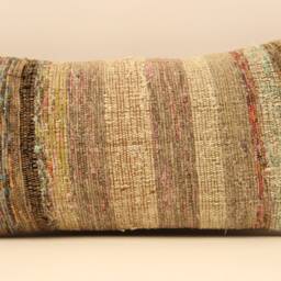 Bohemian Cushion Wool Pillow Sofa Bed Aztec Very Rare Kilim 10x20 Emroidered Home Throw 4Yef-181 - thumbnail 2