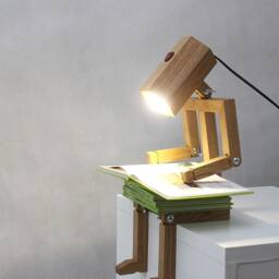 Wooden Robot Lamp With Adjustable Positions. Click For Details - thumbnail 4