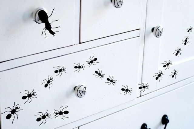 Set Of 16 Ants Vinyl Wall Decal Stickers Insect Interior Home Decor - image 1