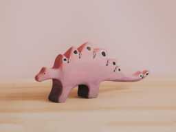 Wooden Stegosaurus Toy, Montessori Prehistoric Animal, Dinosaur, Waldorf Dinosaur Figure, Adorable Gift, Jurassic Park Animals