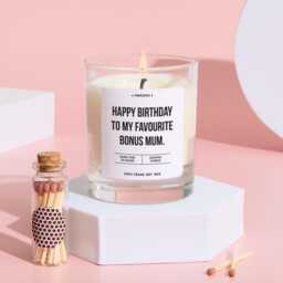 Bonus Mum Birthday Candle Heartfelt Keepsake Gift For Step Celebrate Her Special Day With Love & Appreciation Stepmum - thumbnail 2
