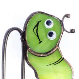 Funny Worm Plant Pot Huggerstained Glass Decor - Home Accent For Plant Lovers Gardening Accessories - thumbnail 3