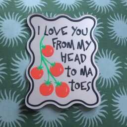I Love You From My Head To Toes Printed Mirror, Valentines Gift, Fun Galentines Gift - thumbnail 1