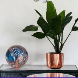 Spherical Lamp in Raku Ceramic That Creates Plays Of Light, Artisanal Light Point, Handmade, With Love & Care - Nevenka Martinello L92/93 - thumbnail 4