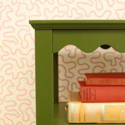 A Pair Of Clovers - 2 Bedside/Side Tables - With Wavy Trim & Shelves - thumbnail 2