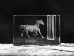 Zweibr??cker , Crystal Pen Holder With Horse, Souvenir, Decoration, Limited Edition, Collection - thumbnail 1