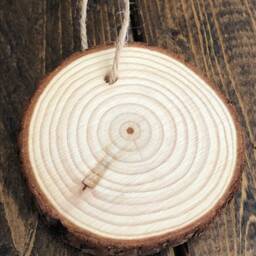 Baseball Ornament - Wood Log Christmas Decor Rustic Personalized Gift Kids Adult - thumbnail 4