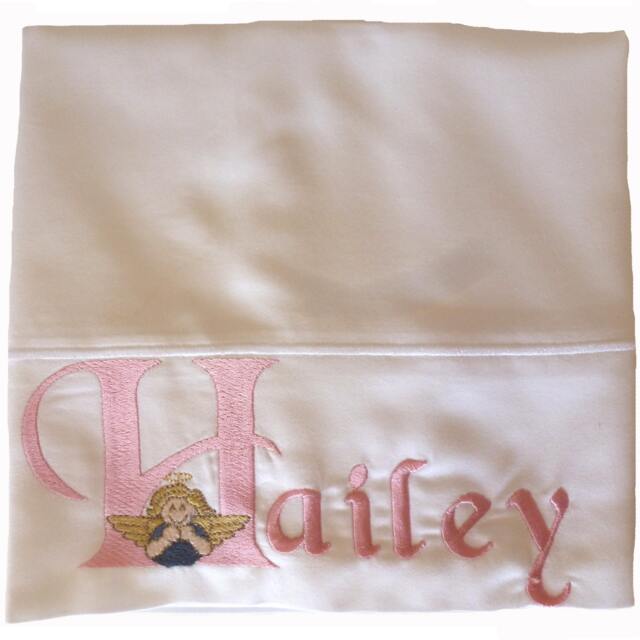 Little Angel Child Pillowcase Embroidered & Personalized - image 1