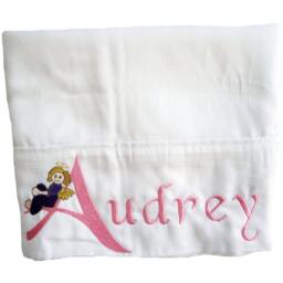 Little Angel Child Pillowcase Embroidered & Personalized - thumbnail 2