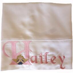 Little Angel Child Pillowcase Embroidered & Personalized - thumbnail 1