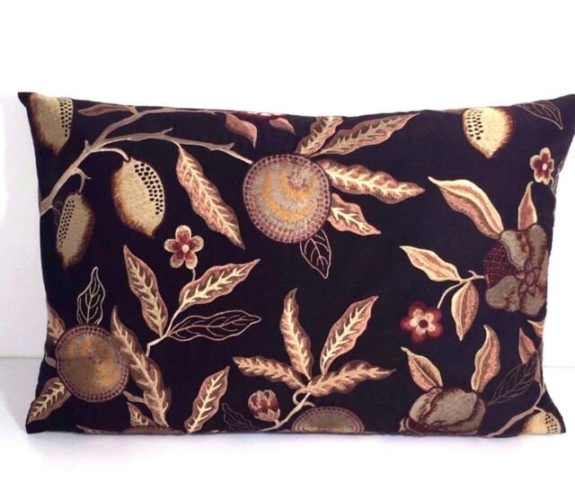 William Morris - Fruit Embroidery Bullrush/Lichen Cushion Cover/Pillow Throw - image 1