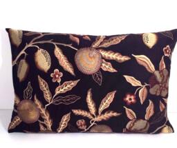 William Morris - Fruit Embroidery Bullrush/Lichen Cushion Cover/Pillow Throw - thumbnail 1