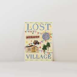 Lost Village Festival Print Illustrated Music Poster Art - Unframed - thumbnail 1