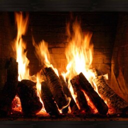 Fireplace Wall Decal, Peel & Stick Mural, Removable Art - thumbnail 2