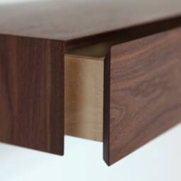 Minimalist Floating Dressing Table/Vanity - Made Of American Walnut - thumbnail 4