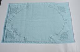 Blue Bath Mat, Luxurious Soft & Thick, Lushes, Appliqu?? - thumbnail 1