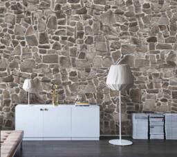 3D Stone Wall Mural, Peel & Stick Removable Wallpaper