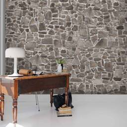 3D Stone Wall Mural, Peel & Stick Removable Wallpaper - thumbnail 2