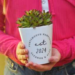 New Home Plant Pot - Est Year Personalised Housewarming Gift - thumbnail 2
