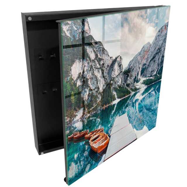 Mountain Landscape Key Cabinet For Home, Blue Box Wall, Photographic Landscapes, Lovers Of Nature & Peace - image 1