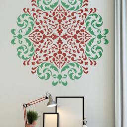 Mandala Moroccan Stencil Moroccan Pattern For Diy Wall Decor Modern Home Stencils Wall Art Yoga Studio Floral #s014 - thumbnail 3
