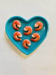 Mini Cocktail Shrimp Heart Wall Hanging /Dopamine D??cor/Fake Food/Kitchen D??cor/Food D??cor/Pop Art/Maximalist D??cor/Funny Art/ Unique Gift