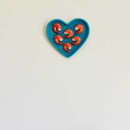 Mini Cocktail Shrimp Heart Wall Hanging /Dopamine D??cor/Fake Food/Kitchen D??cor/Food D??cor/Pop Art/Maximalist D??cor/Funny Art/ Unique Gift - thumbnail 4