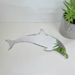 Dolphin Acrylic Mirror Wall Art Personalized Engraving Available - thumbnail 2
