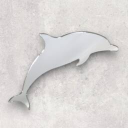 Dolphin Acrylic Mirror Wall Art Personalized Engraving Available - thumbnail 3