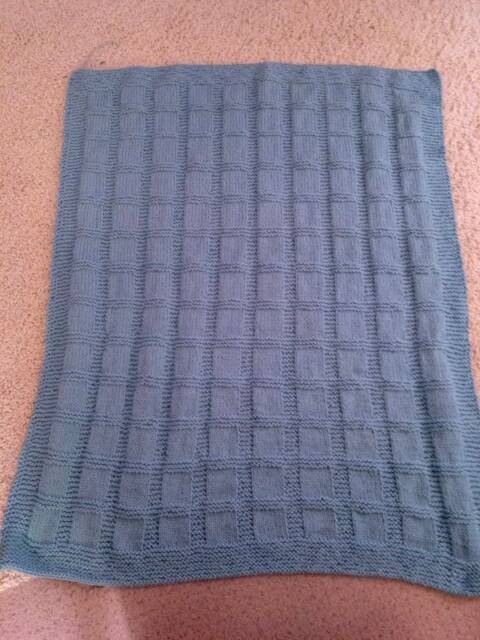 Sea Blue Baby Blanket - image 1